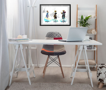 Kingdom Hearts Poster — Sora Exclusive Key Art Print | JRPG Gaming Wall Art