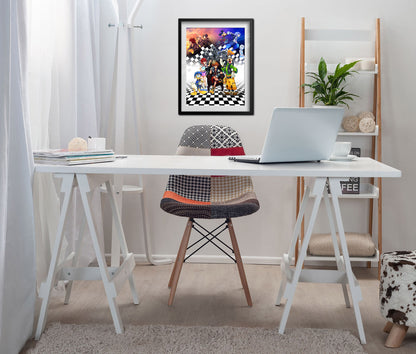 Kingdom Hearts HD 1.5 + 2.5 ReMIX Poster — Key Art Print | JRPG Gaming Wall Art