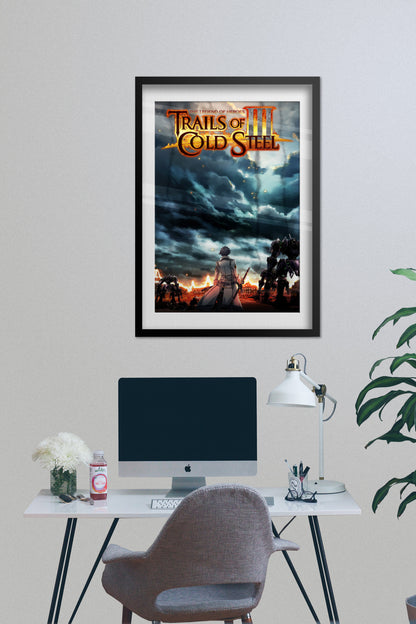 Trails of Cold Steel III Poster — Key Art Print | JRPG Gaming Wall Art