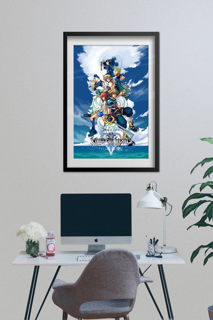 Kingdom Hearts II Poster — Exclusive Key Art Print | JRPG Gaming Wall Art
