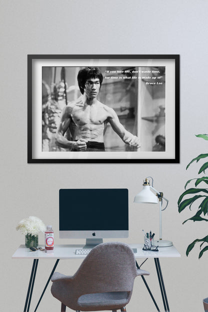 Bruce Lee Motivational Poster | Inspirational Art 01