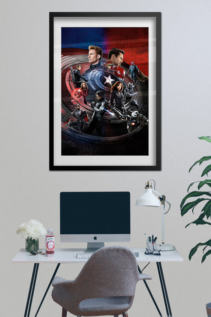Captain America Civil War Movie Poster | Official Art