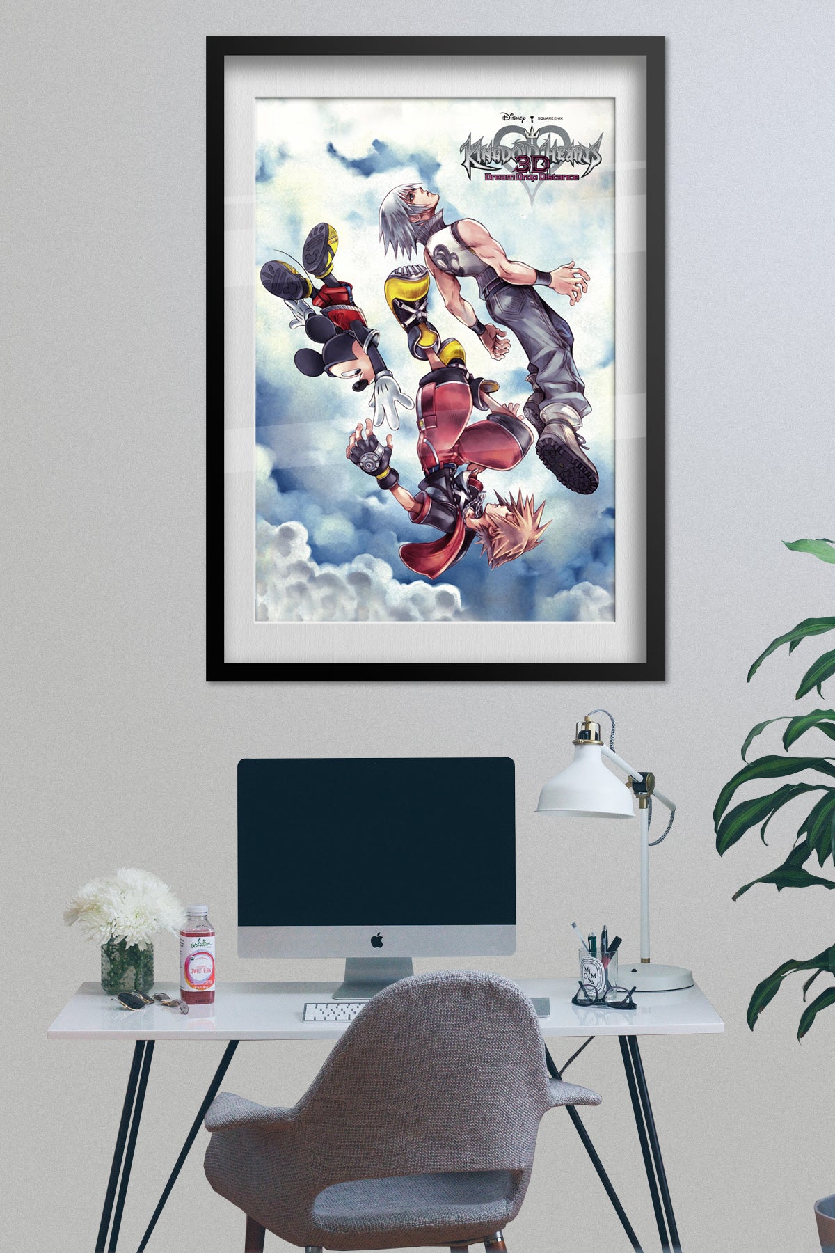 Kingdom Hearts Dream Drop Distance Poster — Key Art Print | JRPG Gaming Wall Art