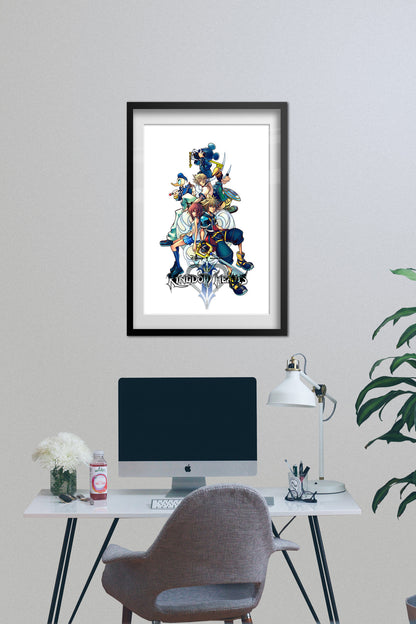 Kingdom Hearts II Poster — Key Art Print | JRPG Gaming Wall Art