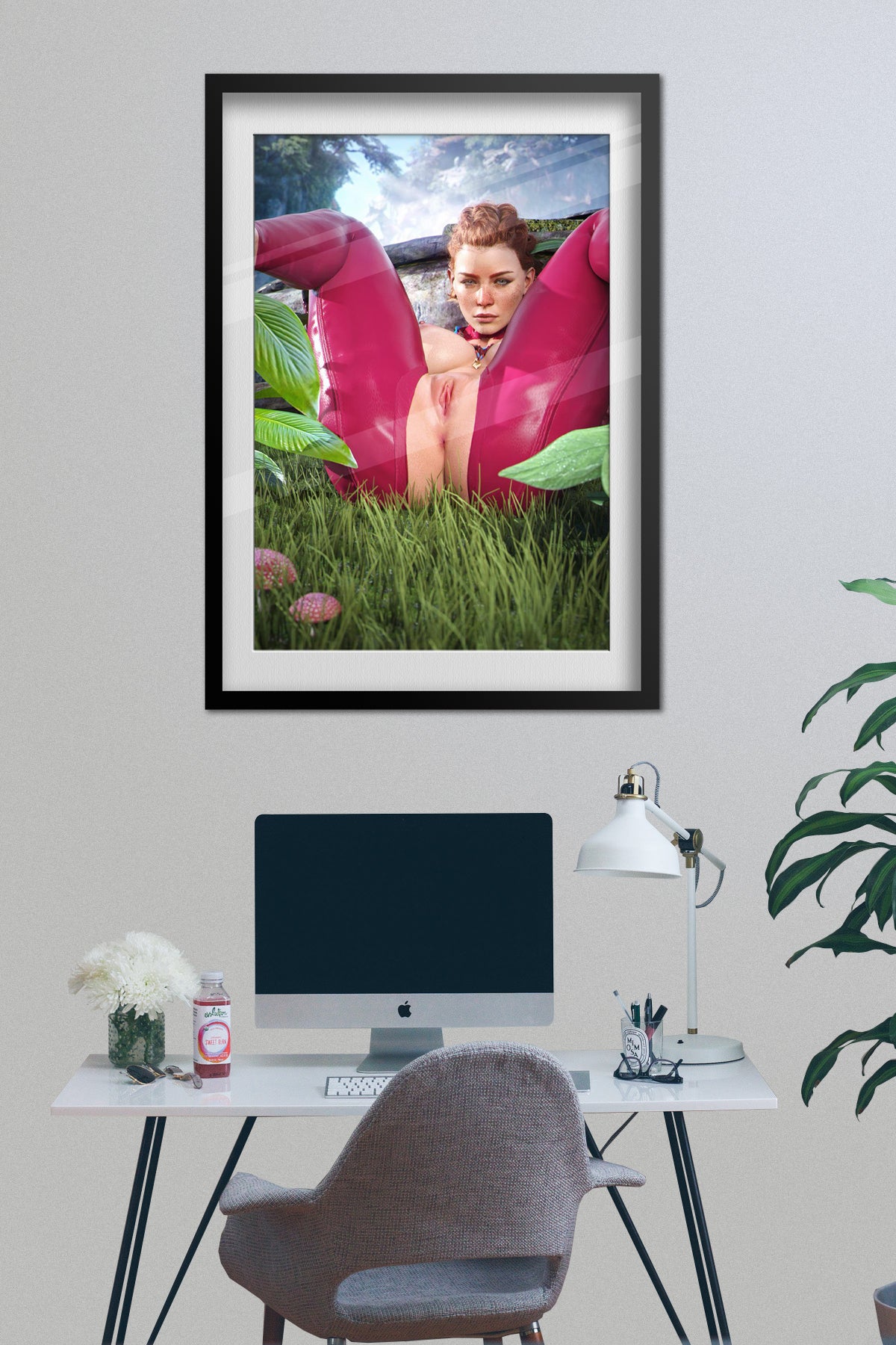 Sexy Anime Girl Poster — Art 03 Print | Anime Wall Art