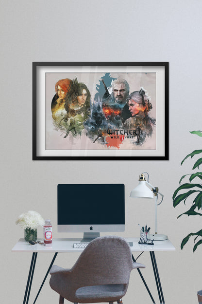 The Witcher 3 Poster — Key Art 04 Print | RPG Gaming Wall Art