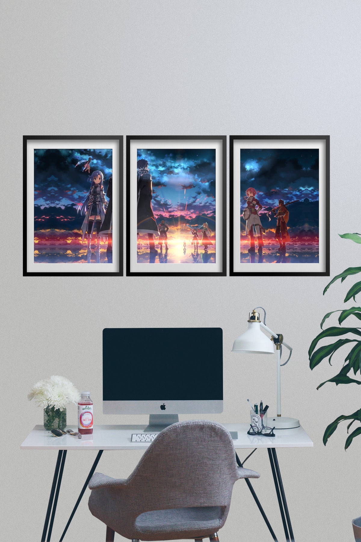 Sword Art Online Poster Set of 3 — Key Art Print | Anime Wall Art