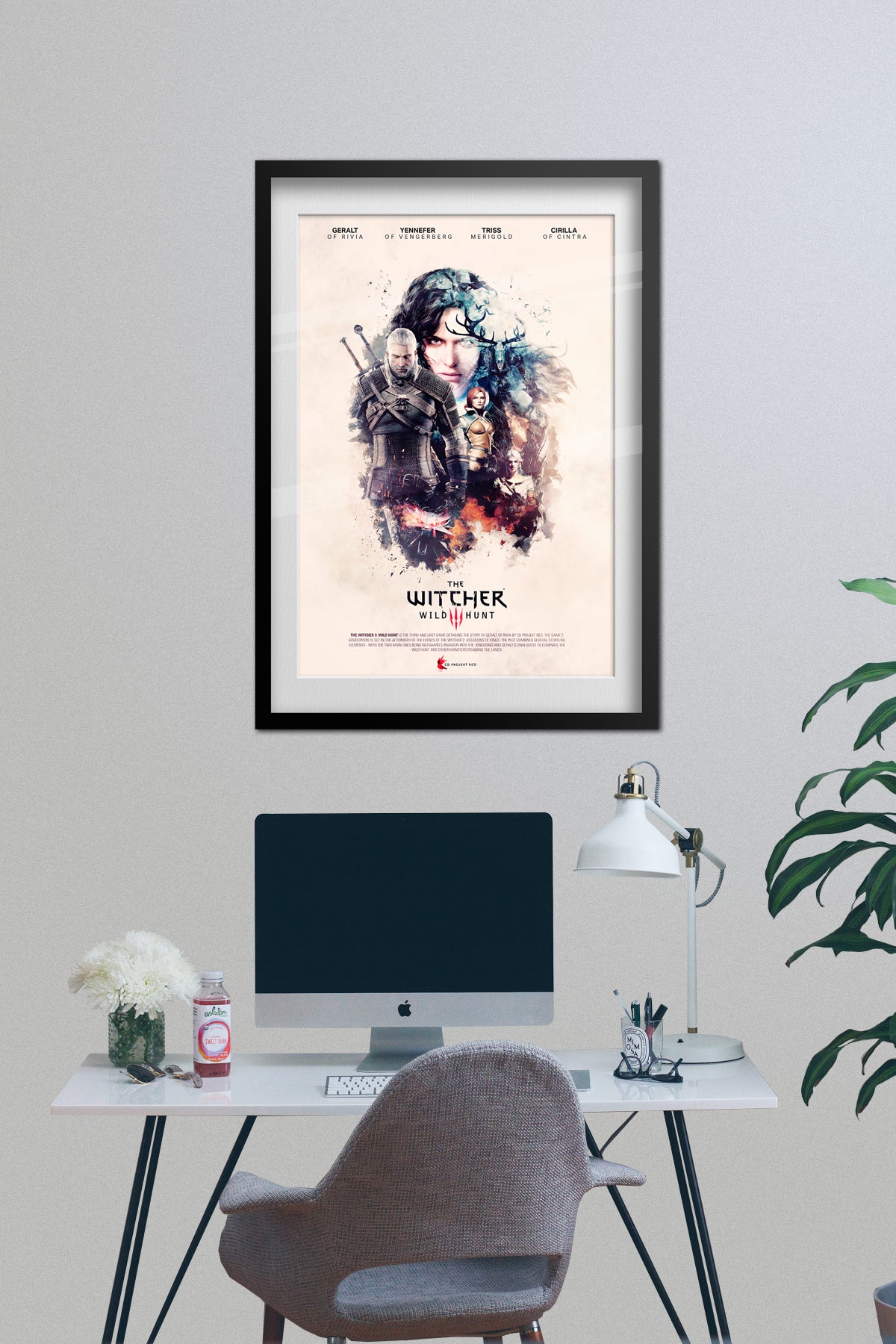 The Witcher 3 Poster — Key Art 02 Print | RPG Gaming Wall Art