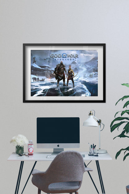 God of War Ragnarok Poster — Key Art Print | Gaming Wall Art