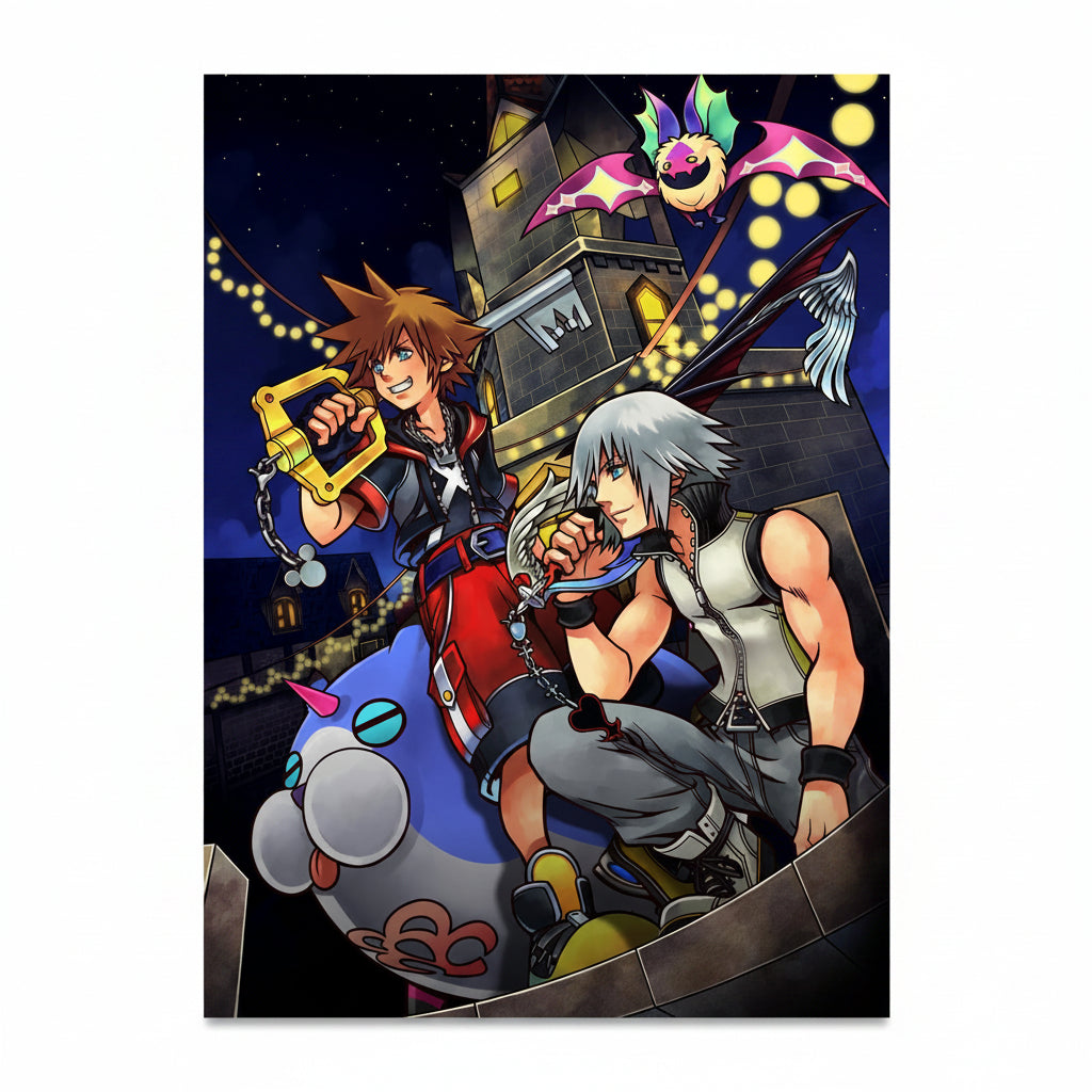 Kingdom Hearts 3D: Dream Drop Distance Key Art poster print