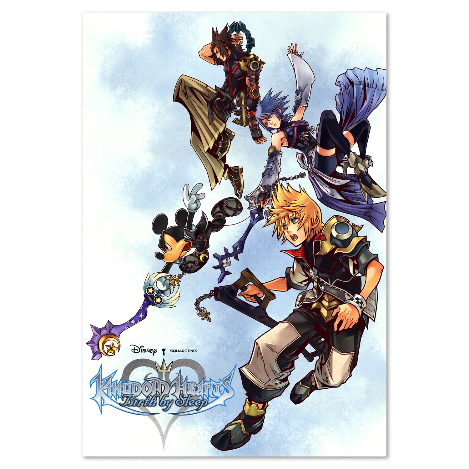 Kingdom Hearts Birth by Sleep Key Art poster print