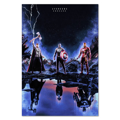 Avengers End Game Trio Movie Poster | Official Art