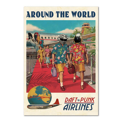 Daft Punk Around the World Poster | Official Art