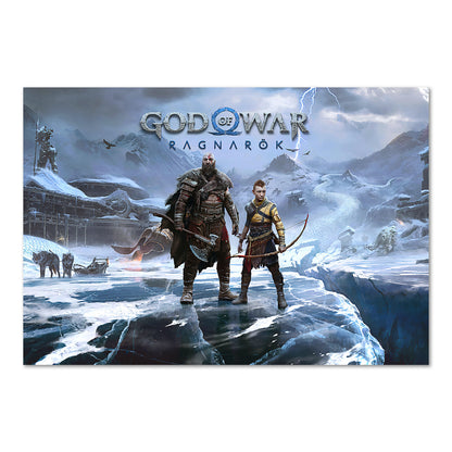God of War Ragnarok Key Art poster print