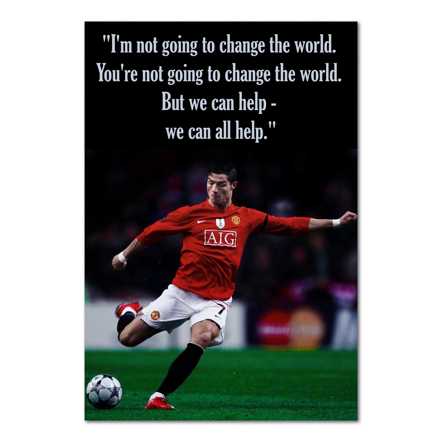 Cristiano Ronaldo Poster CR7 Motivational Print | Official Art 02