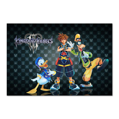 Kingdom Hearts II Donald Duck, Sora and Goofy poster print