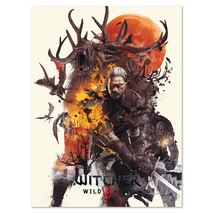 The Witcher 3 Geralt Key Art 01 poster print