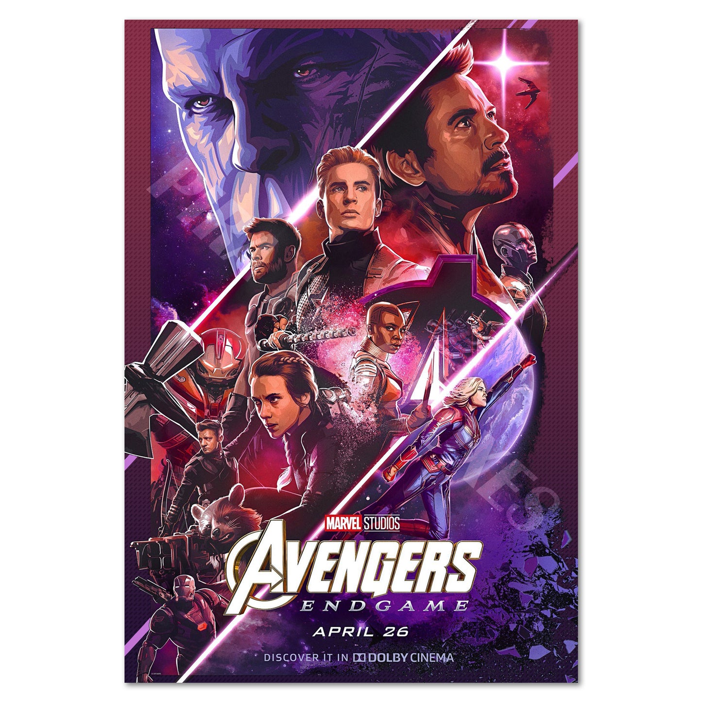 Avenger Endgame Dolby Movie Poster | Official Art