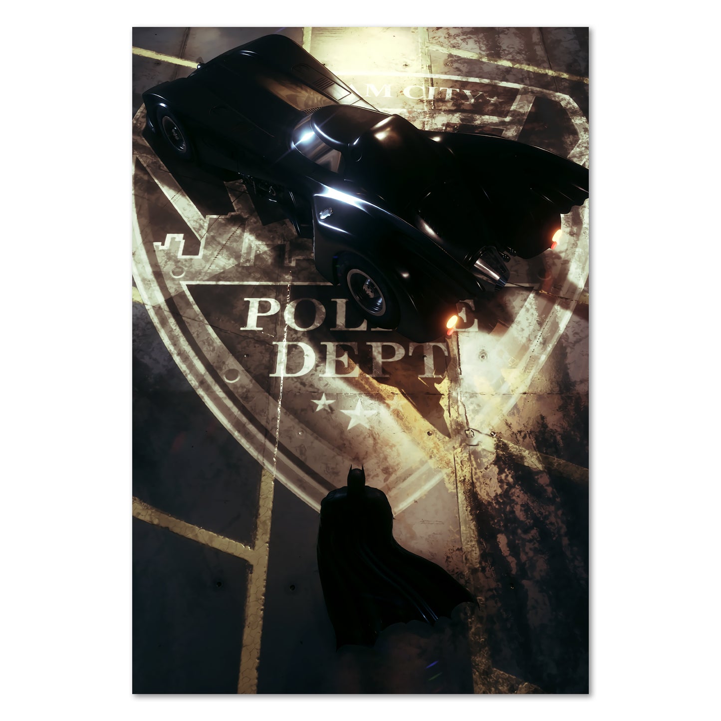 Batman Arkham Knight Game Poster | The Bat Mobile Official Art