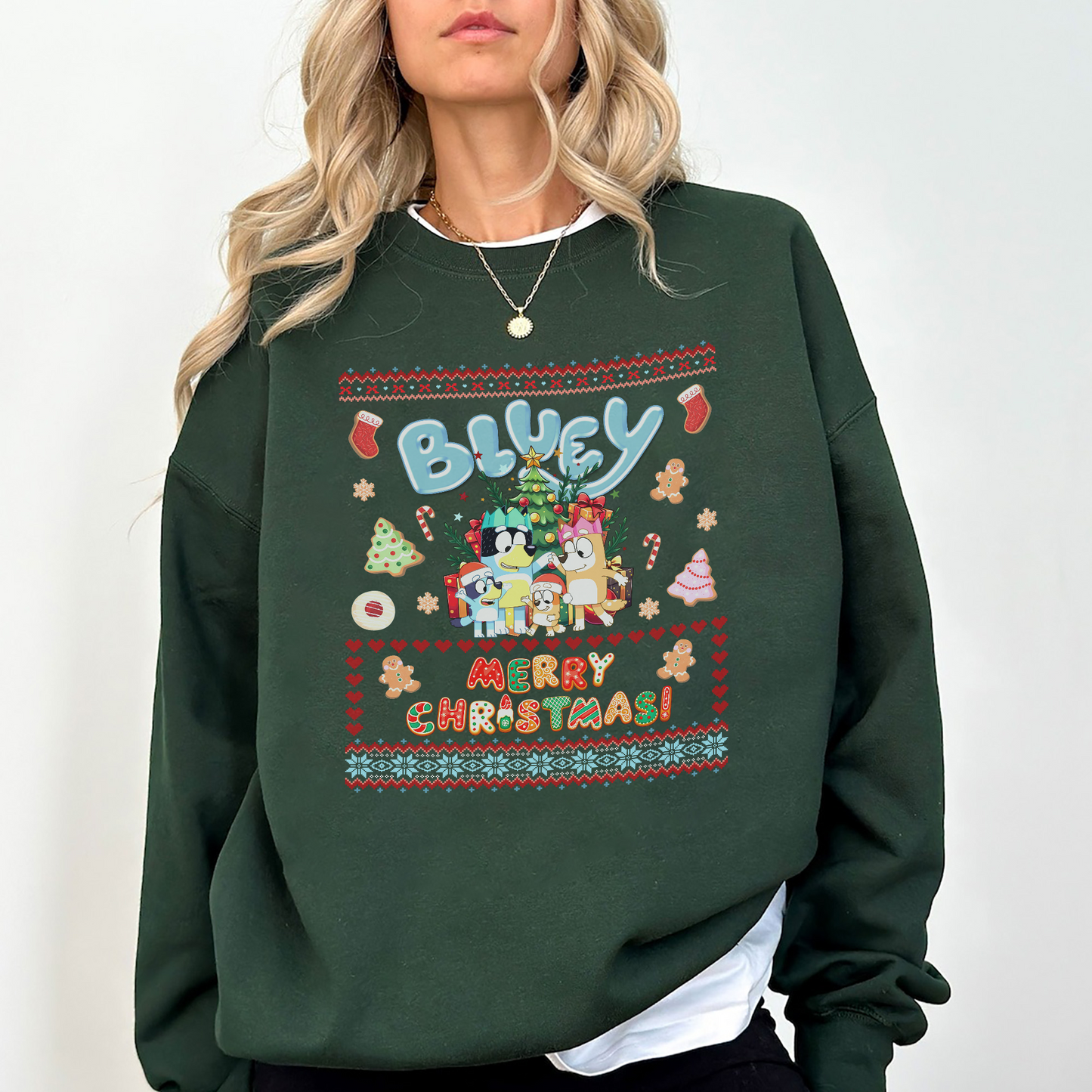 Ugly Christmas Sweater – Cute Family Christmas Crewneck – Holiday Winter Sweatshirt