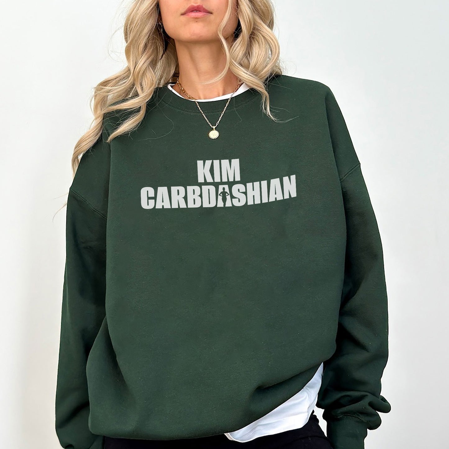 Kim Carbdashian Sweatshirt – Funny Low-Carb Parody Crewneck