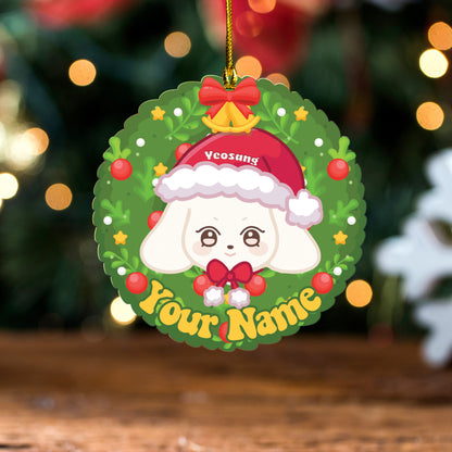 Ateez Ornaments, Custom Name Ornament For Atiny, Kpop Decor