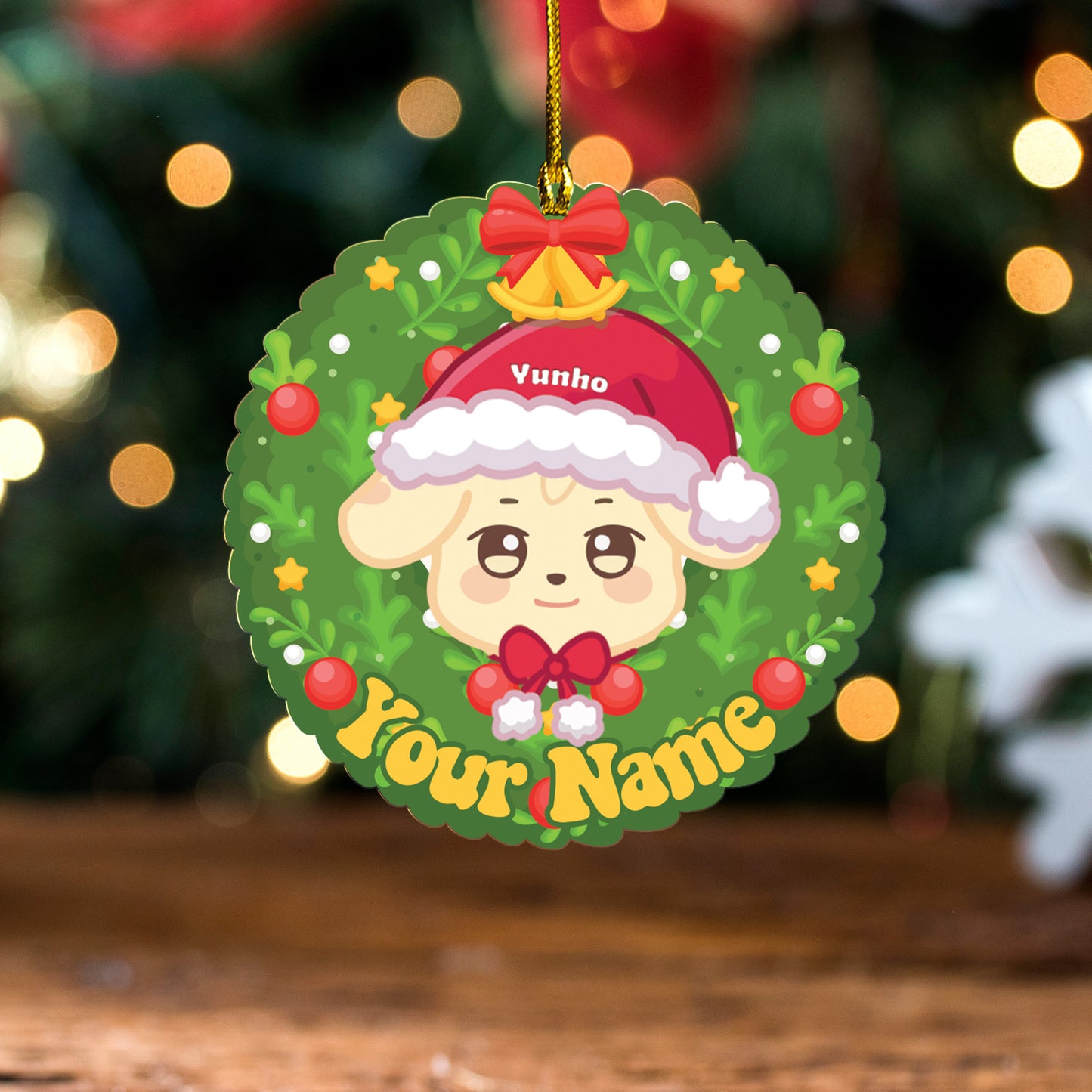 Ateez Ornaments, Custom Name Ornament For Atiny, Kpop Decor