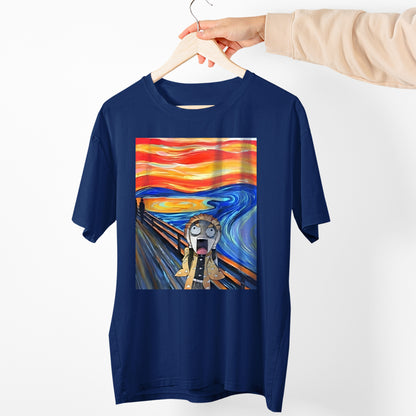 Zenitsu Screaming Edvard Munch Inspired | Demon Slayer: Kimetsu no Yaiba Premium Unisex T-Shirt