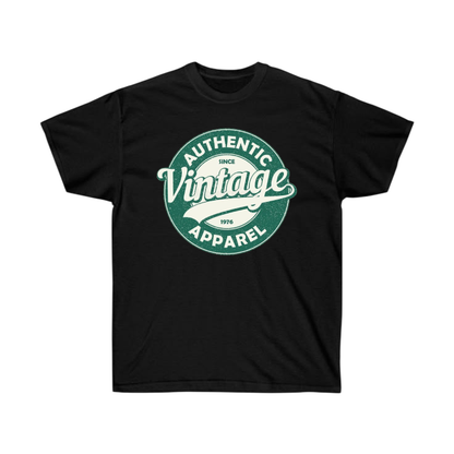 Authentic Vintage Apparel T-Shirt | Retro 1976 Graphic Tee for Men & Women