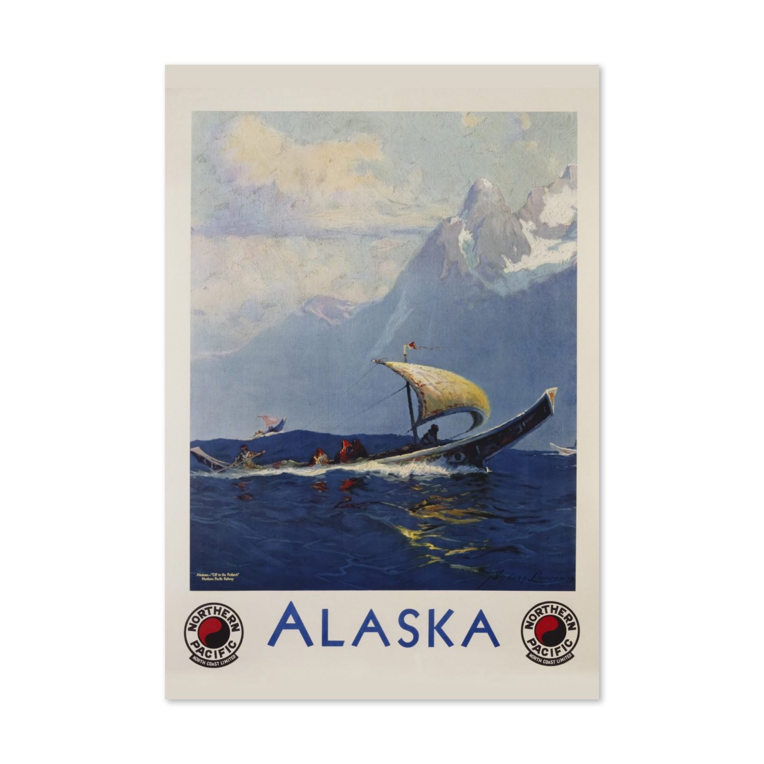 Alaska Northern Pacific poster print