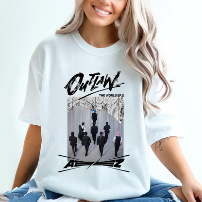 Graphic Ateez Outlaw Album Shirt, Ateez Shirt, Ateez Tour Merch