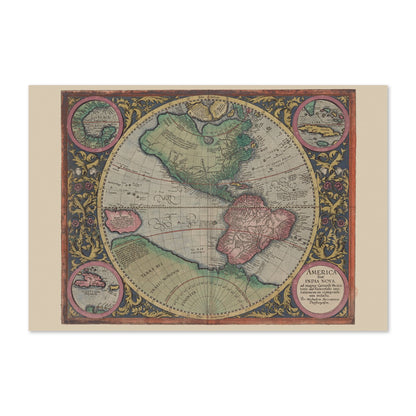 America sive India Nova 1595 poster print