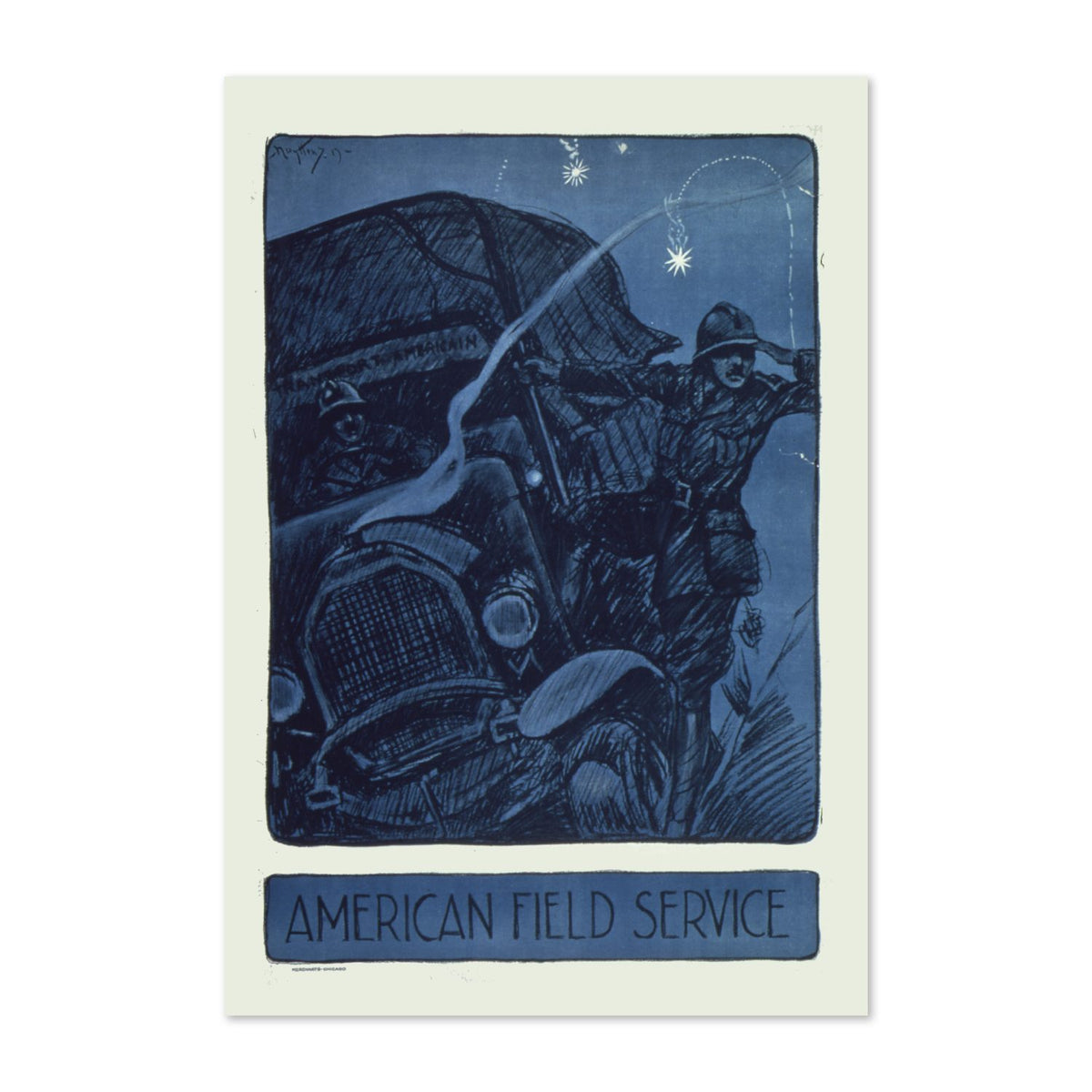 American Field Service poster print