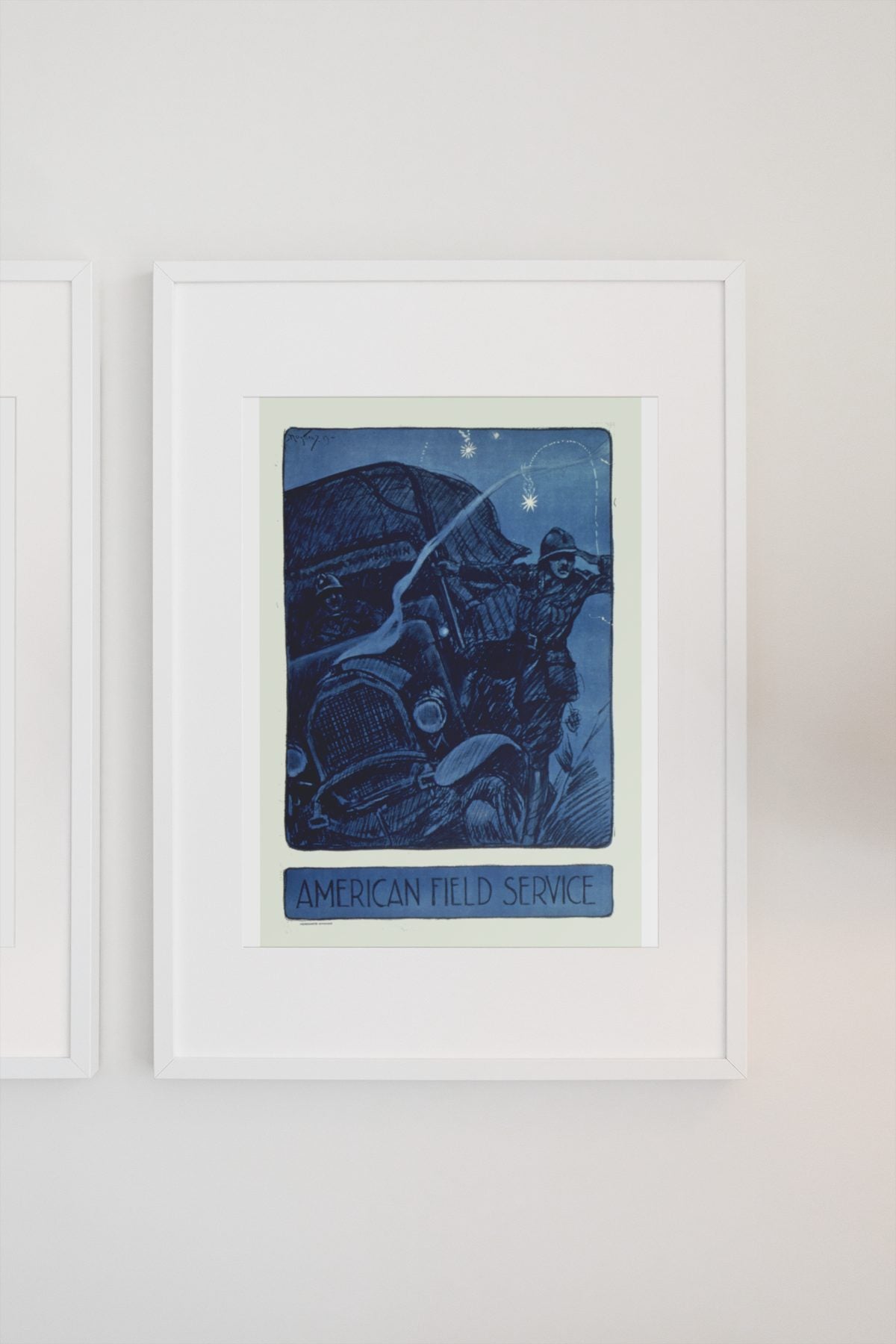 American Field Service poster on a light wall
