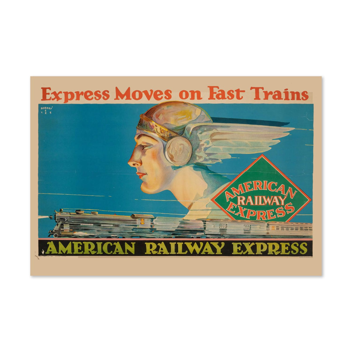 American Railway Express — Mercury poster print