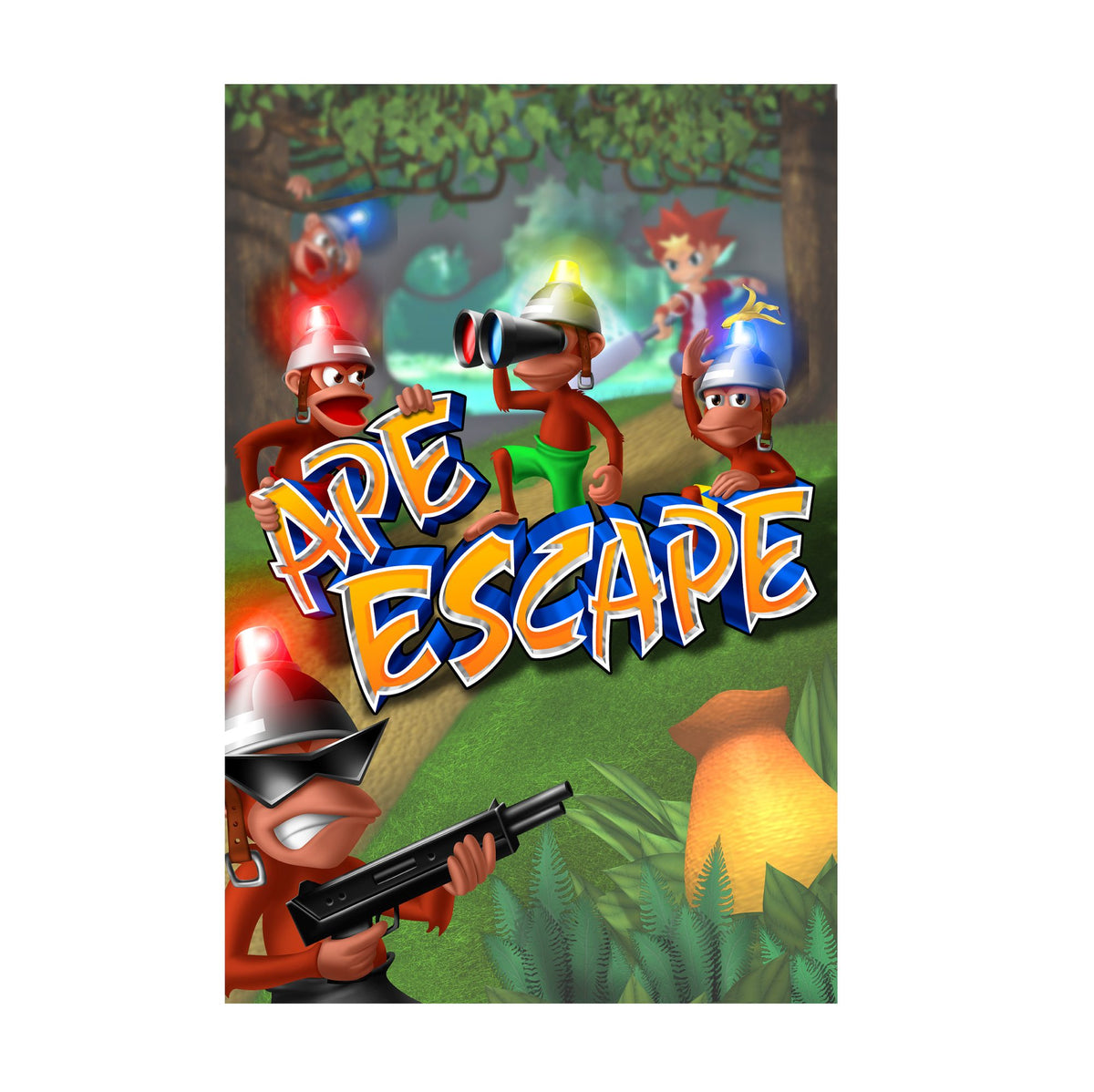 Ape Escape Key Art poster print
