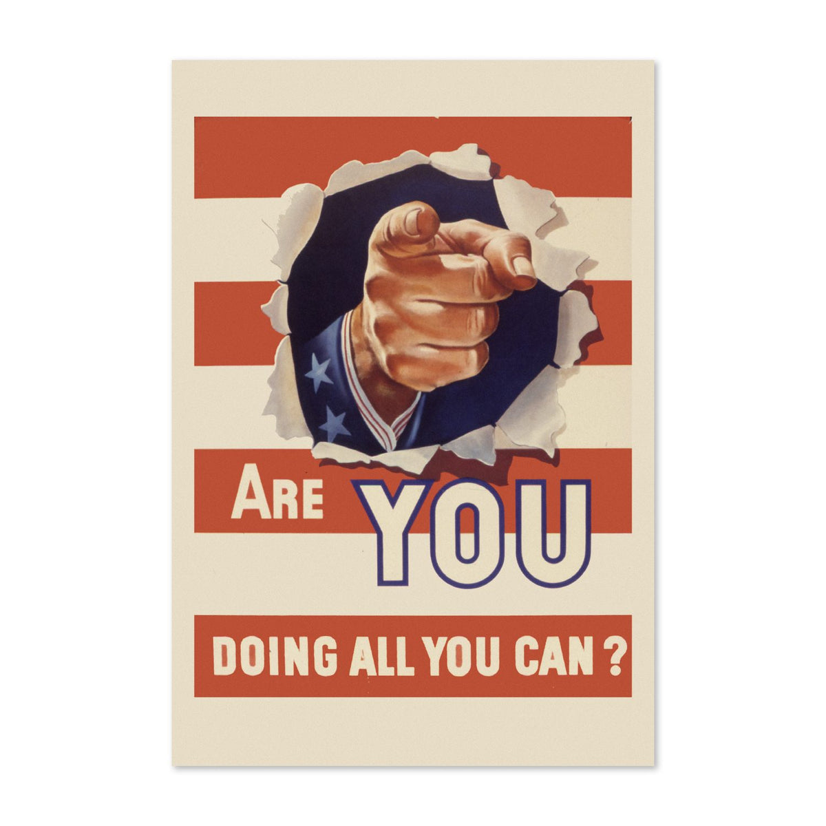 Are You Doing All You Can? poster print
