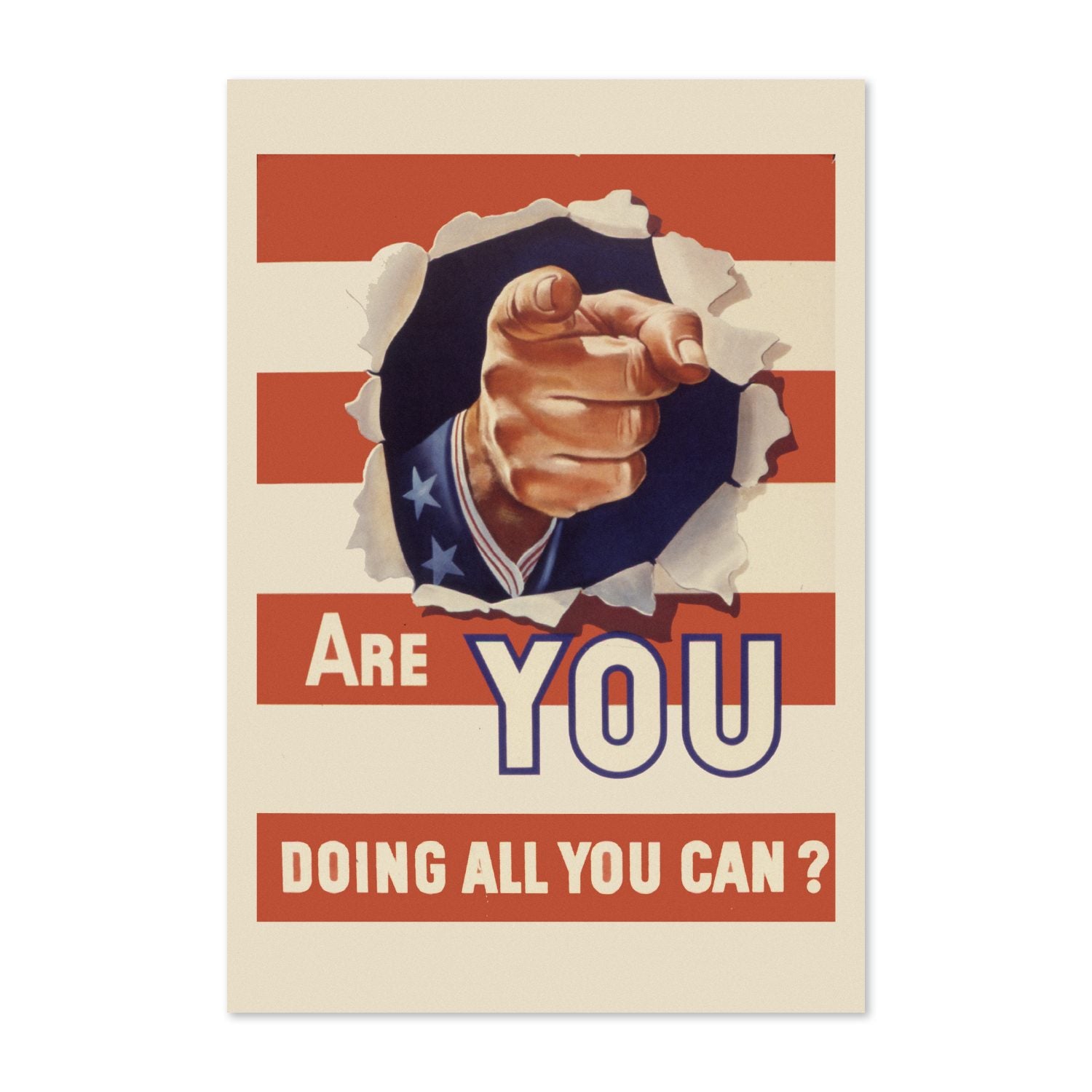 Are You Doing All You Can? poster print