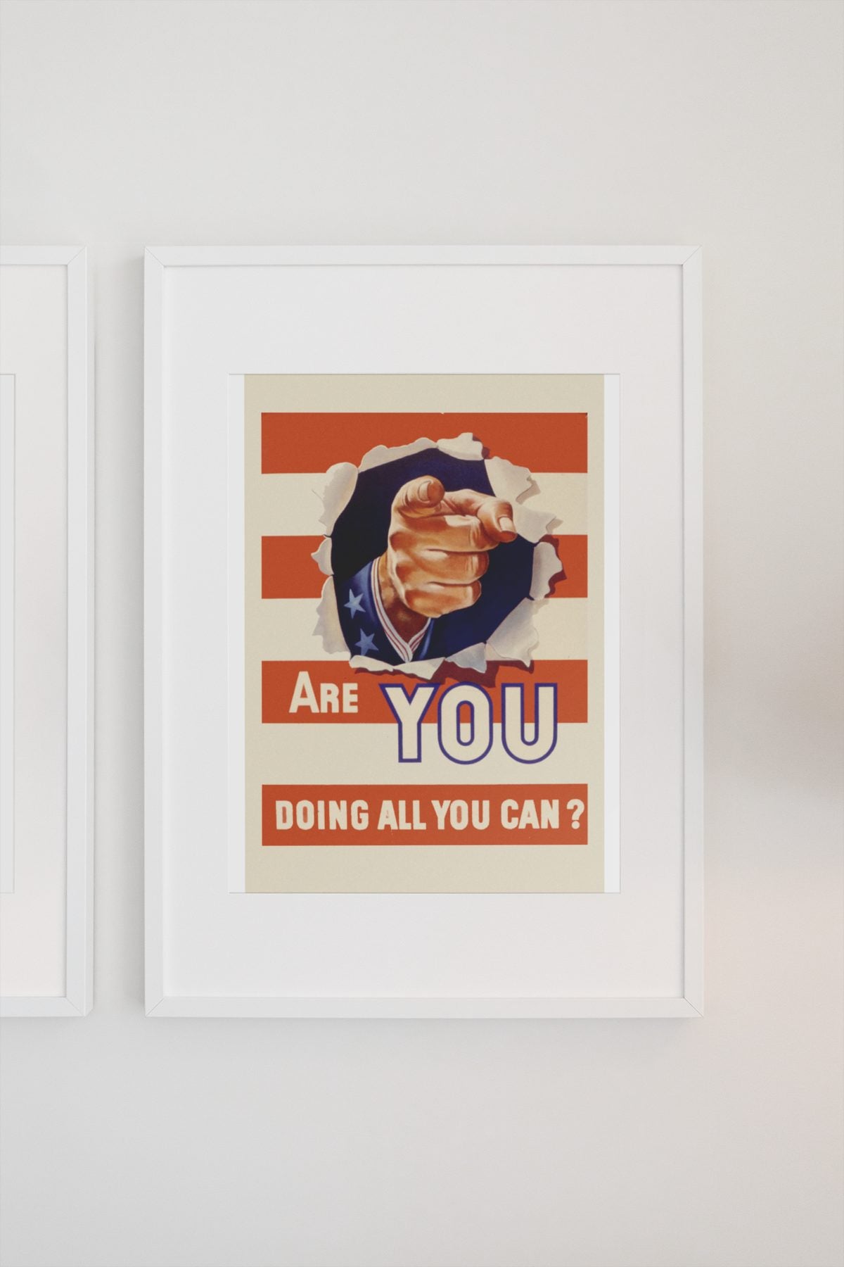 Are You Doing All You Can? poster on a light wall