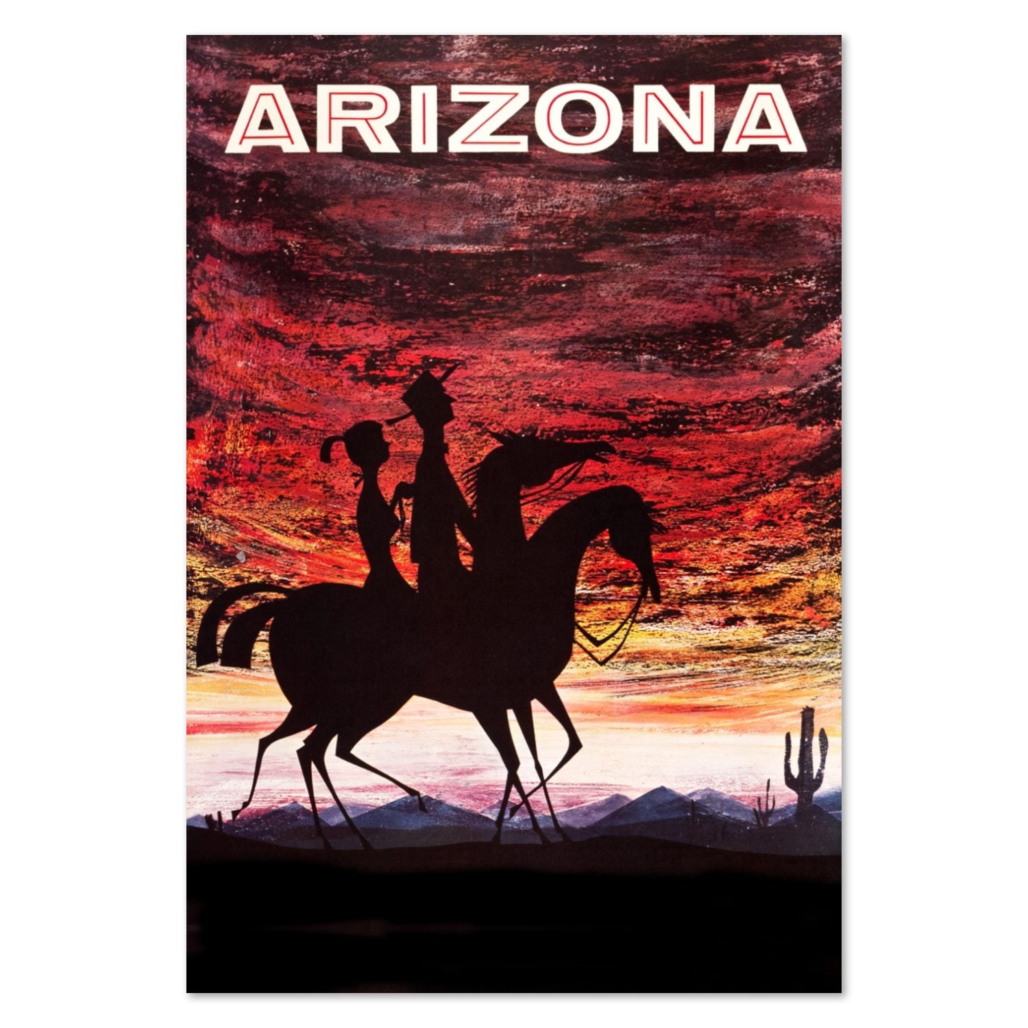 Arizona Desert Sunset poster print