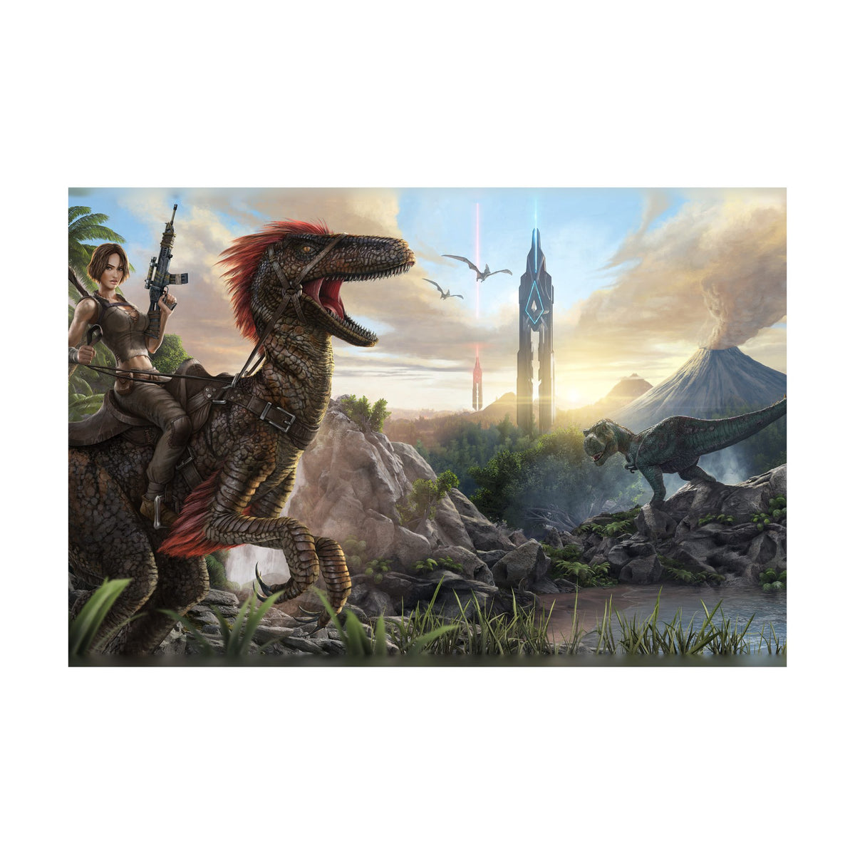 ARK: Survival Evolved Key Art horizontal poster print