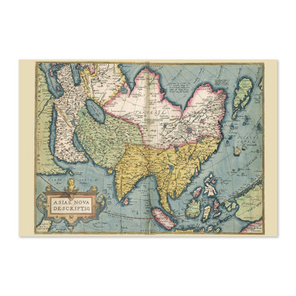 Asia 1570 Ortelius Map poster print