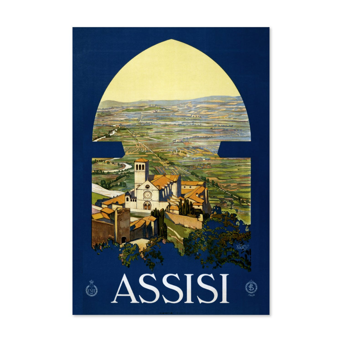 Assisi poster print