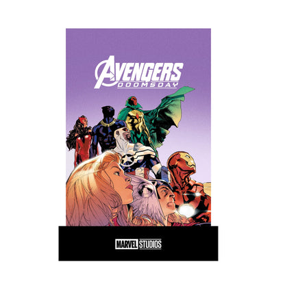 Avengers: Doomsday (2026) Movie Illustrated Purple Art poster print