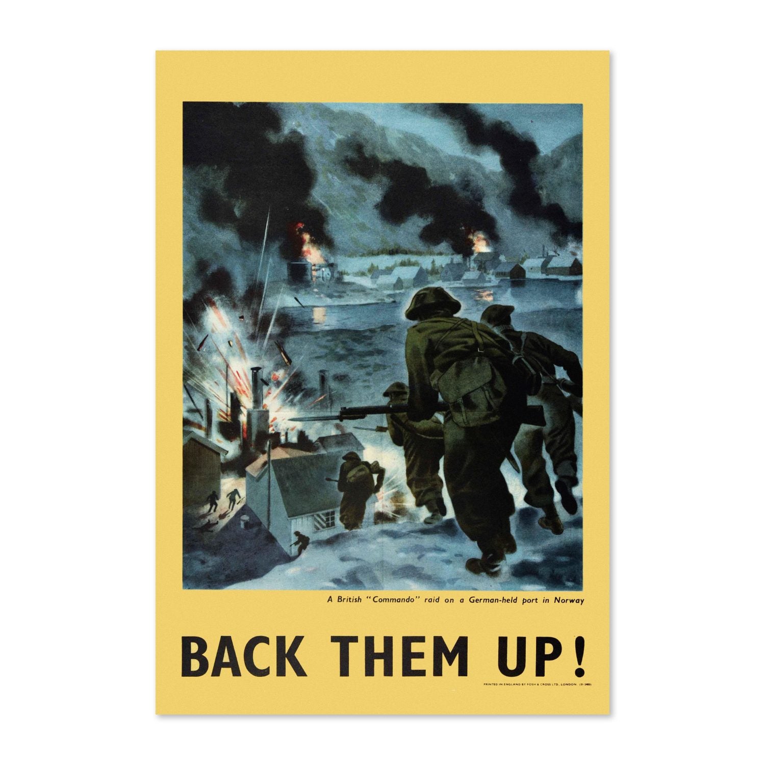 Back Them Up — Soldiers Ashore poster print