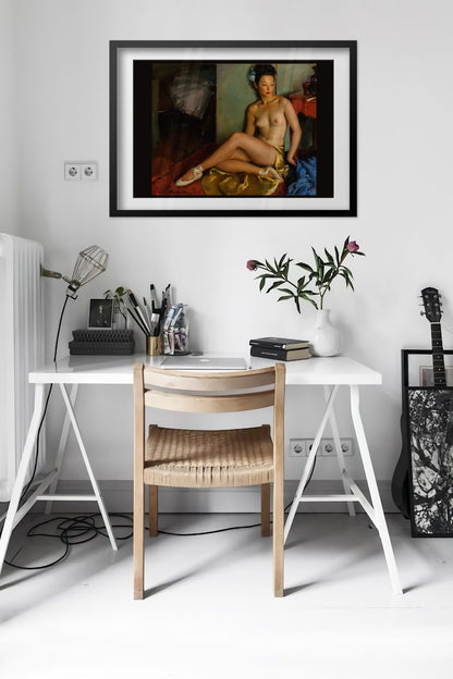 Ballerina by Gil Elvgren, pin-up poster — office wall