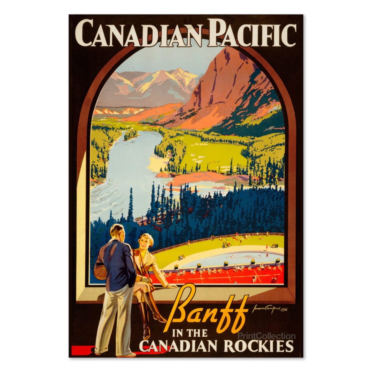 Banff Canadian Rockies poster print