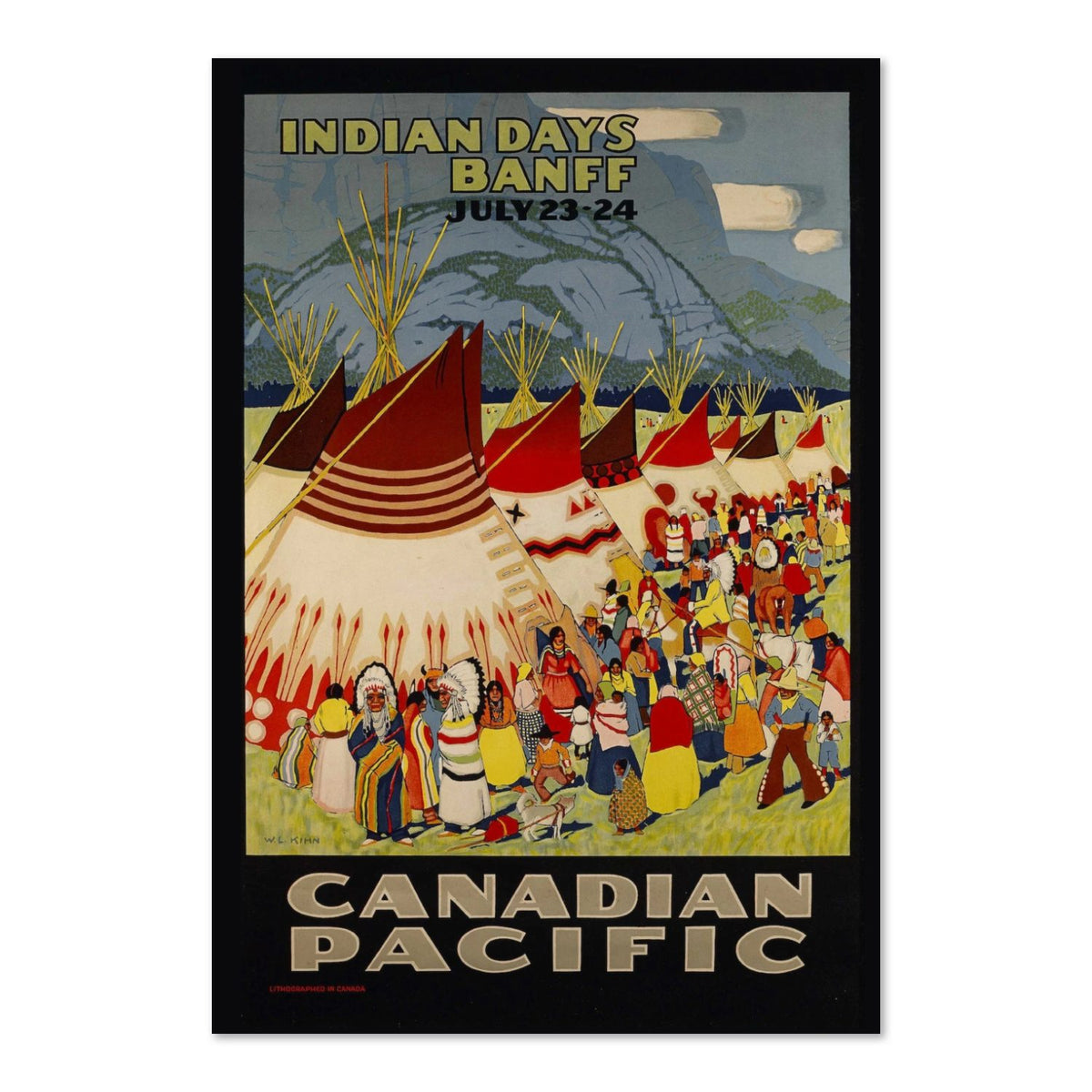 Banff Indian Days — Canadian Pacific poster print