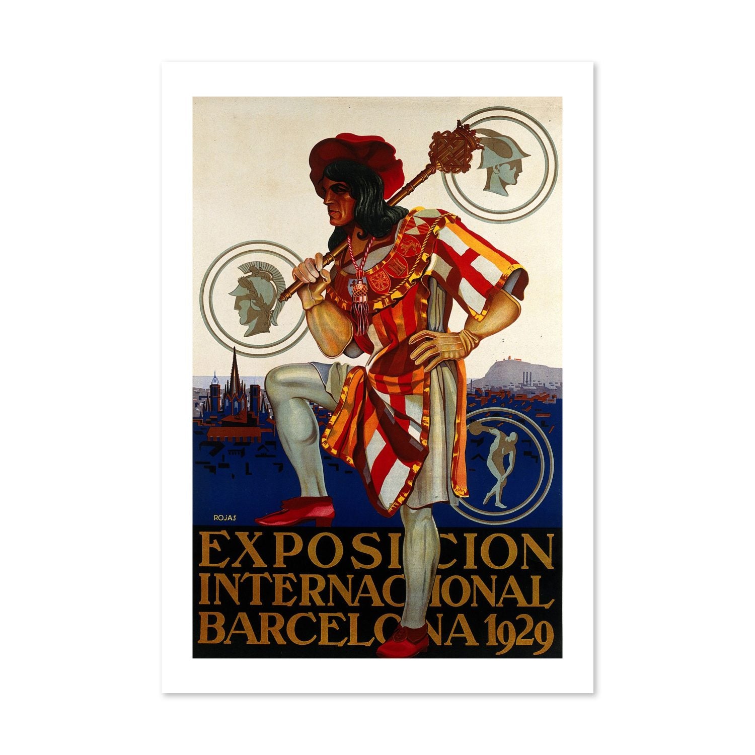 Barcelona Exposition 1929 poster print