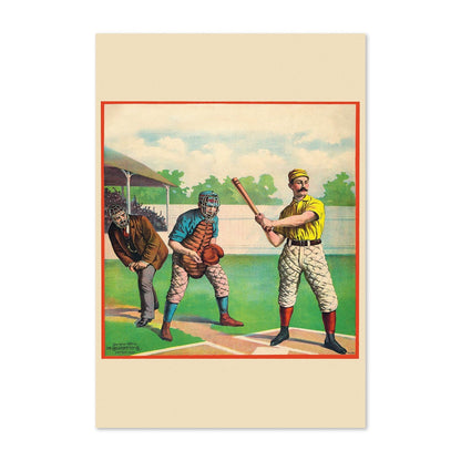 Baseball Batter 1895 poster print